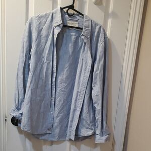 Denim & Supply Ralph Lauren Light Blue Striped Shirt